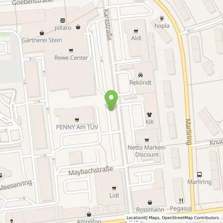 Standortübersicht der Tankstelle Stadtwerke Lübeck Energie GmbH in 23566 Lübeck