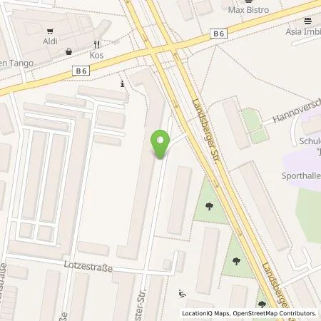 Standortübersicht der Tankstelle Stadtwerke Leipzig GmbH in 04157 Leipzig