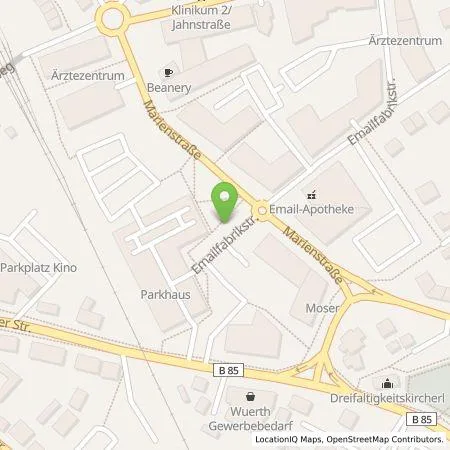 Standortübersicht der Tankstelle Stadtwerke Amberg Bäder und Park GmbH in 92224 Amberg