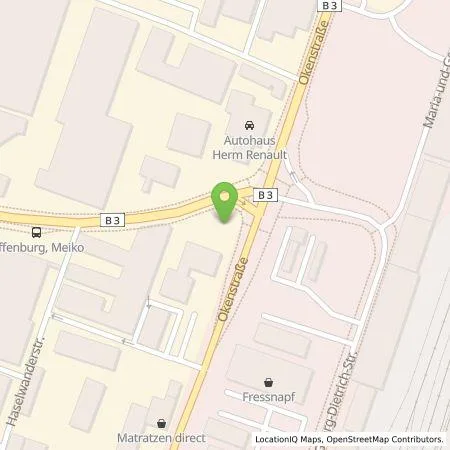 Standortübersicht der Tankstelle MEIKO Maschinenbau GmbH & Co. KG in 77652 Offenburg