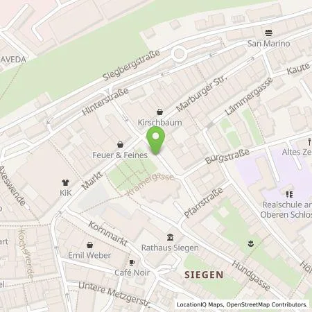 Standortübersicht der Tankstelle Siegener Versorgungsbetriebe GmbH in 57072 Siegen