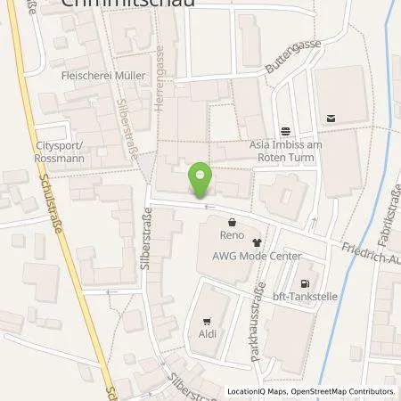 Standortübersicht der Tankstelle envia Mitteldeutsche Energie AG in 08451 Crimmitschau