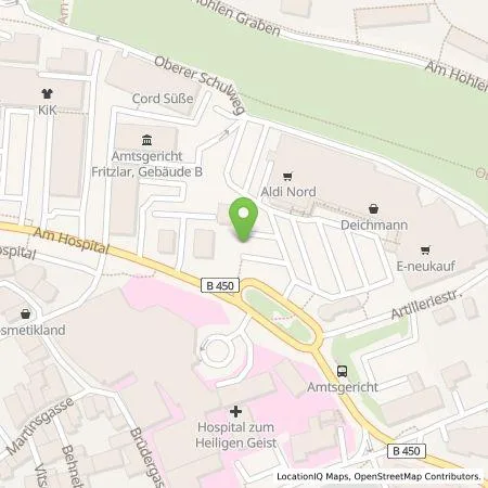 Standortübersicht der Tankstelle EAM Natur Energie GmbH in 34560 Fritzlar