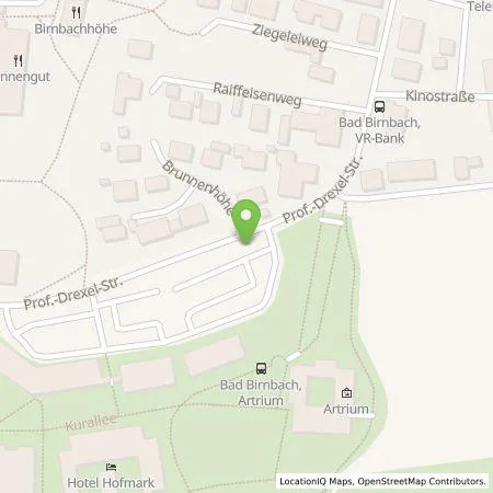 Standortübersicht der Tankstelle Energie Südbayern GmbH in 84364 Bad Birnbach