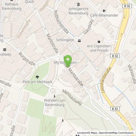 Standortübersicht der Tankstelle Technische Werke Schussental GmbH & Co. KG in 88212 Ravensburg