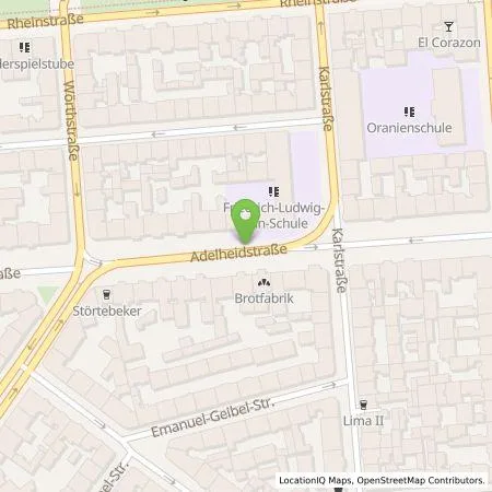 Standortübersicht der Tankstelle ESWE Versorgungs AG in 65185 Wiesbaden