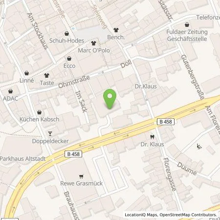 Standortübersicht der Tankstelle Sparkasse Fulda Anstalt des öffentlichen Rechts in 36037 Fulda