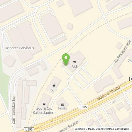 Standortübersicht der Tankstelle ALDI SÜD Immobilienverwaltungs-GmbH & Co. oHG in 67657 Kaiserslautern