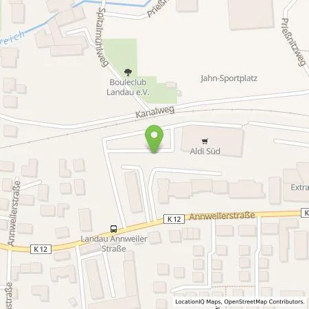 Standortübersicht der Tankstelle ALDI SÜD Immobilienverwaltungs-GmbH & Co. oHG in 76829 Landau in der Pfalz