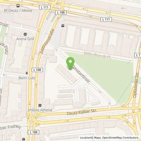 Standortübersicht der Tankstelle TankE GmbH in 50679 Köln