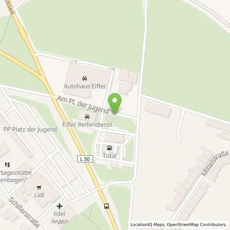 Standortübersicht der Tankstelle TotalEnergies Charging Solutions Deutschland GmbH in 06406 Bernburg (Saale)