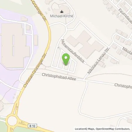 Standortübersicht der Tankstelle Pfalzwerke AG in 73035 Göppingen