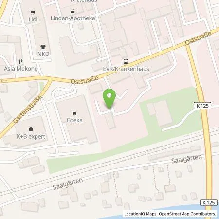 Standortübersicht der Tankstelle Energieversorgung Rudolstadt Gmb in 07407 Rudolstadt