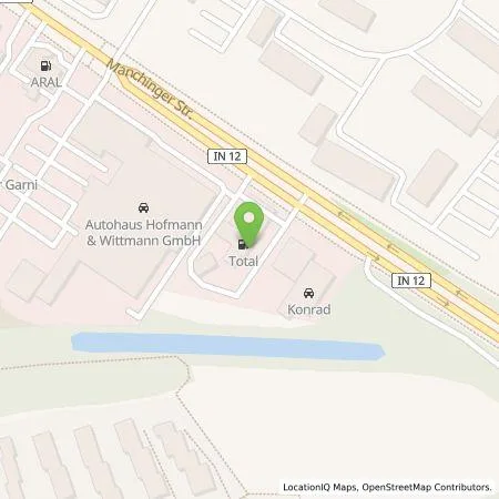 Standortübersicht der Tankstelle Circle K Deutschland GmbH in 85053 Ingolstadt