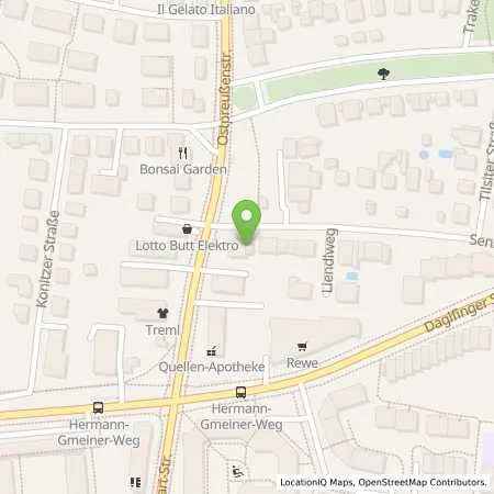 Standortübersicht der Tankstelle Autohaus Burgstaller GmbH in 81929 München