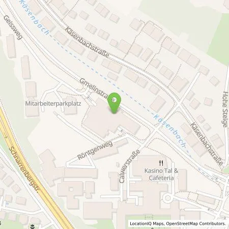 Standortübersicht der Tankstelle ecowerk e-charge GmbH in 72076 Tübingen