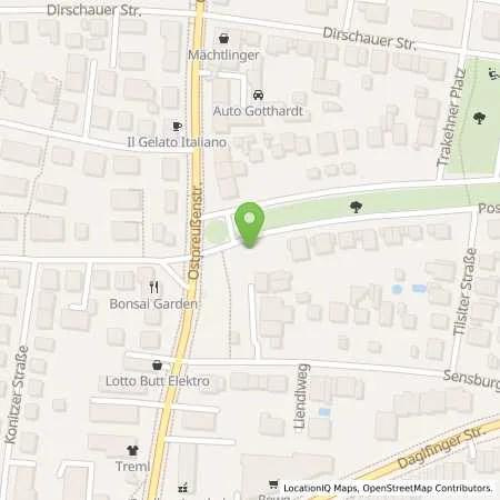 Standortübersicht der Tankstelle Autohaus Burgstaller GmbH in 81929 München