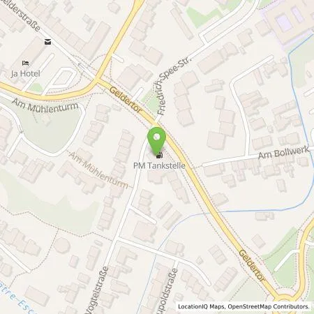 Standortübersicht der Tankstelle Fred Pfennings GmbH & Co. KG in 47608 Geldern