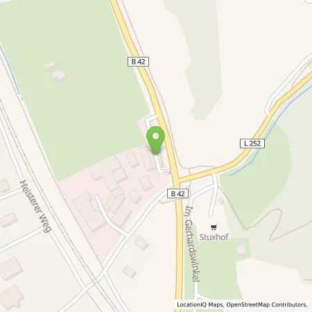 Standortübersicht der Tankstelle Fred Pfennings GmbH & Co. KG in 53572 Unkel