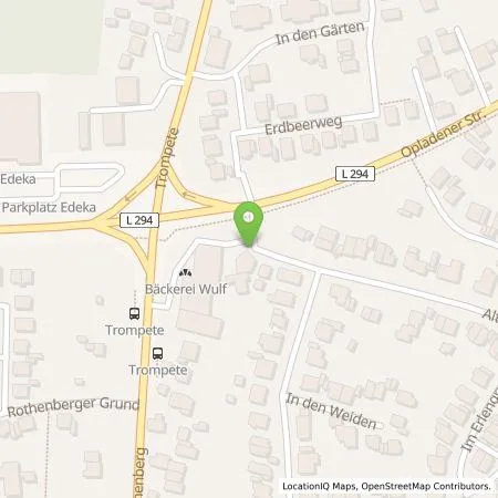 Standortübersicht der Tankstelle Fred Pfennings GmbH & Co. KG in 42799 Leichlingen