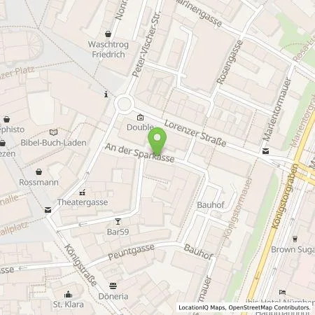 Standortübersicht der Tankstelle Sparkasse Nürnberg Anstalt des öffentlichen Rechts in 90402 Nürnberg