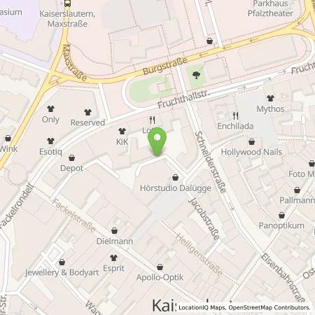 Standortübersicht der Tankstelle Ladestationen Südwest GmbH & Co. KG in 67655 Kaiserslautern