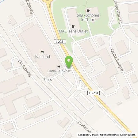 Standortübersicht der Tankstelle Kaufland Dienstleistung GmbH & Co. KG in 97999 Igersheim