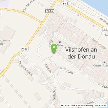 Standortübersicht der Tankstelle Mer Germany GmbH in 94474 Vilshofen an der Donau