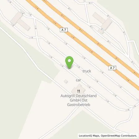 Standortübersicht der Tankstelle Mer Germany GmbH in 36151 Burghaun