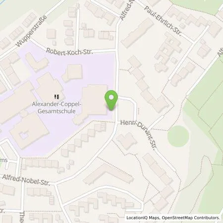 Standortübersicht der Tankstelle Stadtwerke Solingen GmbH in 42651 Solingen