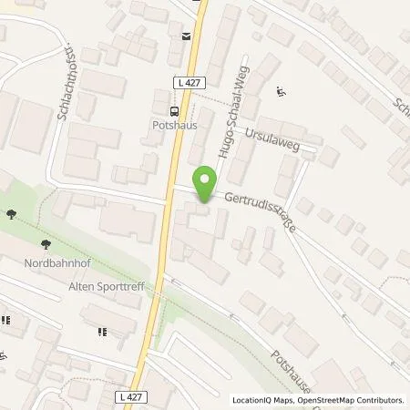 Standortübersicht der Tankstelle Stadtwerke Solingen GmbH in 42651 Solingen