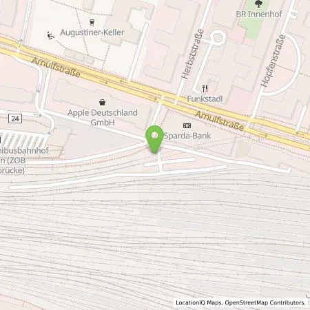 Standortübersicht der Tankstelle smopi® - Multi Chargepoint Solution GmbH in 80335 München