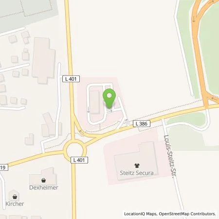 Standortübersicht der Tankstelle EWE Go GmbH in 67292 Kirchheimbolanden