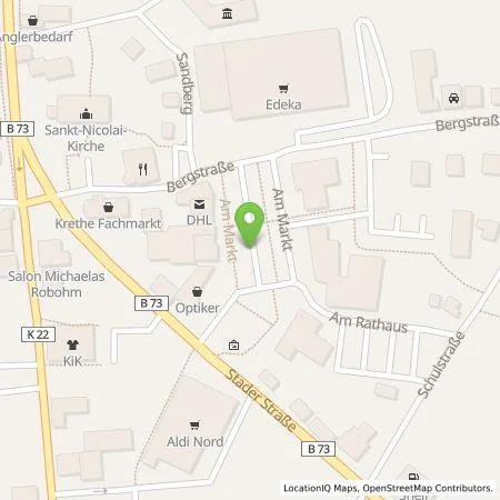 Standortübersicht der Tankstelle EWE Go GmbH in 21781 Cadenberge