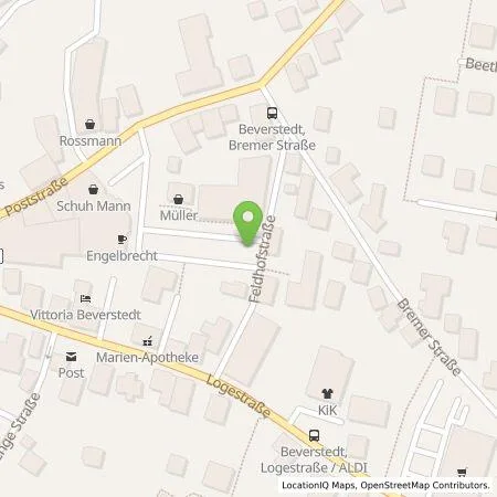 Standortübersicht der Tankstelle EWE Go GmbH in 27616 Beverstedt