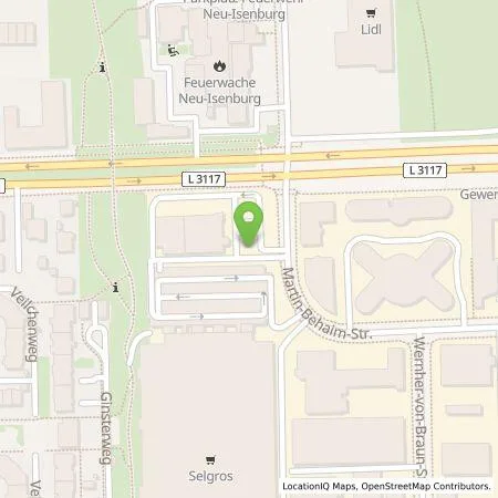 Standortübersicht der Tankstelle amperio GmbH in 63263 Neu-Isenburg