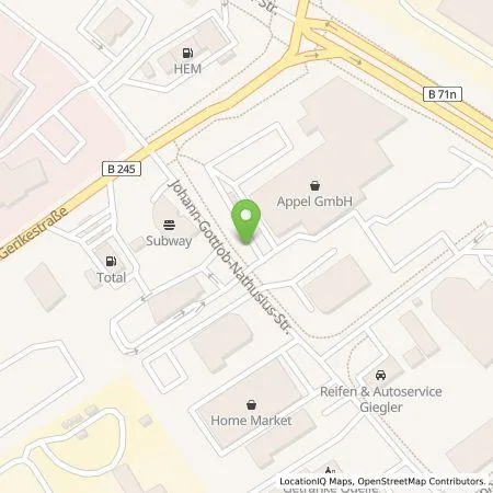 Standortübersicht der Tankstelle EnBW mobility+ AG und Co.KG in 39340 Haldensleben