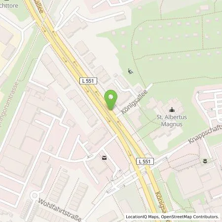 Standortübersicht der Tankstelle HOCHTIEF Ladepartner GmbH in 44799 Bochum