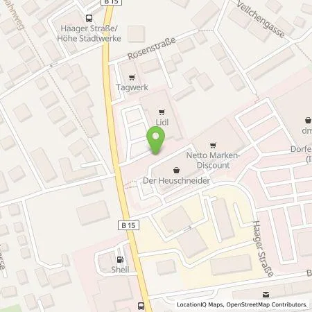 Standortübersicht der Tankstelle Lidl Dienstleistung GmbH & Co. KG in 84405 Dorfen