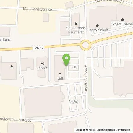 Standortübersicht der Tankstelle Lidl Dienstleistung GmbH & Co. KG in 84347 Pfarrkirchen