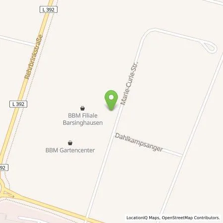 Standortübersicht der Tankstelle EWE Go GmbH in 30890 Barsinghausen