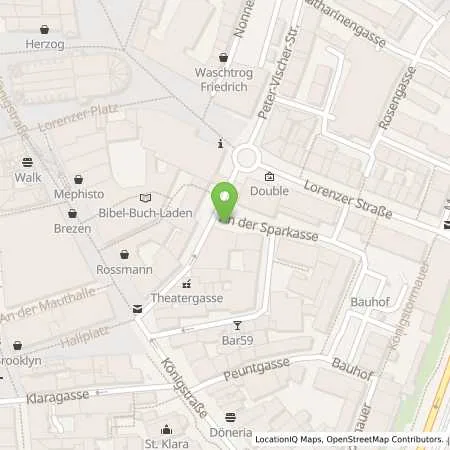 Standortübersicht der Tankstelle N-ERGIE Aktiengesellschaft in 90402 Nürnberg