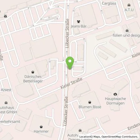 Standortübersicht der Tankstelle EWE Go GmbH in 41540 Dormagen