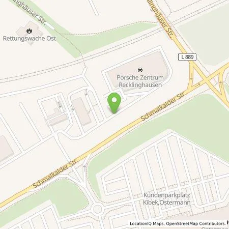 Standortübersicht der Tankstelle Sportwagenvertriebsgesellschaft Recklinghausen mbH in 45665 Recklinghausen