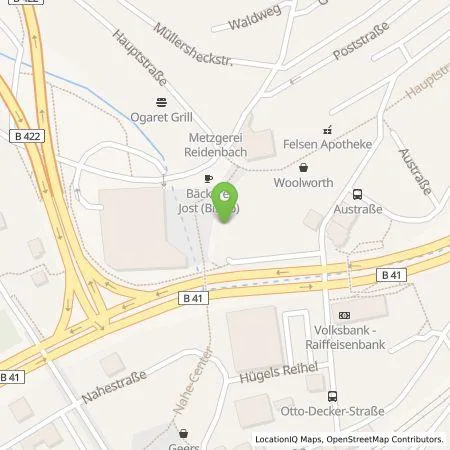 Standortübersicht der Tankstelle Kreissparkasse Birkenfeld, Anstalt des öffentlichen Rechts in 55743 Idar-Oberstein