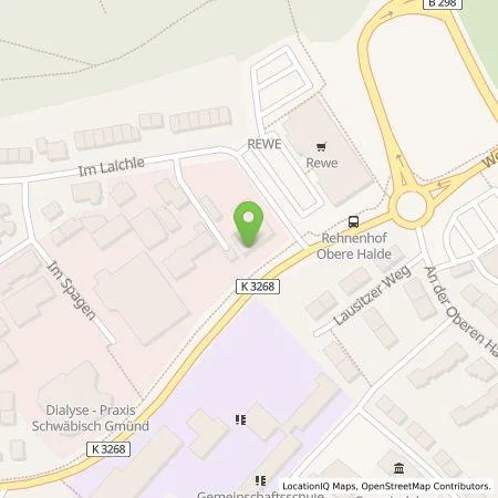 Standortübersicht der Tankstelle Kreissparkasse Ostalb in 73527 Schwäbisch Gmünd