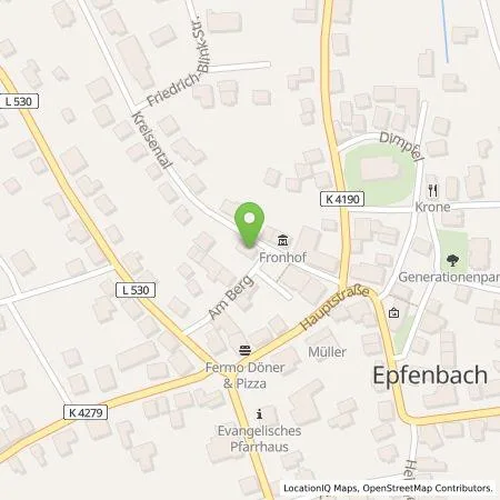 Standortübersicht der Tankstelle SI Energy GmbH in 74925 Epfenbach