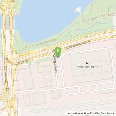 Standortübersicht der Tankstelle Mercedes- Benz AG - Niederlassung Nürnberg in 90402 Nürnberg