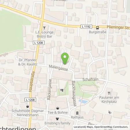 Standortübersicht der Tankstelle Stadtwerke Leinfelden-Echterdingen in 70771 Leinfelden-Echterdingen