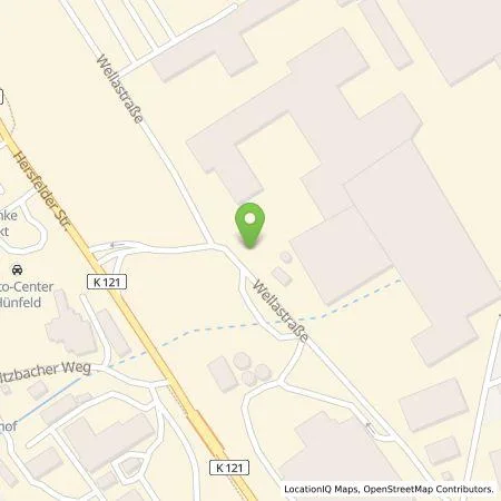 Standortübersicht der Tankstelle RhönEnergie Fulda GmbH in 36088 Hünfeld